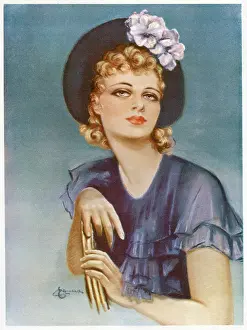 Pinup: Print User's Yearbook -- woman in hat