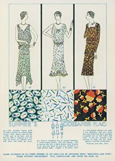 Chiffon: PRINTED FROCKS 1929