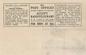 Hildi Reinhart: Printed side of a telegram