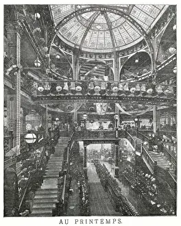 Haussmann: Printemps, Department store, Paris 1884