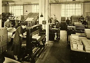 Handicrafter: Printer in Vienna - Interior view - About 1930