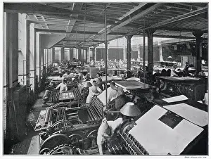 Cassells: Printing in the Central Hall of La Belle Sauvage