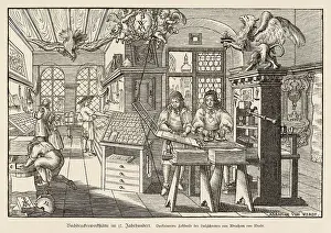 Presses: Printing equipment at a German printer's