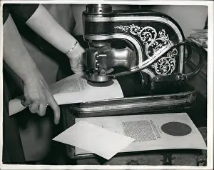 Imprinted: Printing of royal proclamation, Crown Office