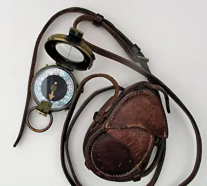 Lond: Prismatic compass belonging to Sergeant Ernest Blaikeley