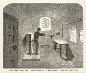 Cranking: Prison - Crank-Labour - 1860