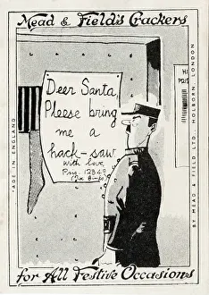 Joke: Prison warden reads prisoner's letter requesting a hacksaw