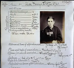Wandsworth: Prisoner mug shot 1872-1873