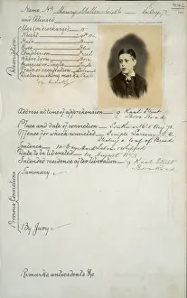 Wandsworth: Prisoner mug shot 1872-1873