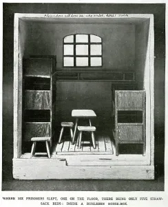 Cramped: Prisoner of war accommodation for British soldiers 1916