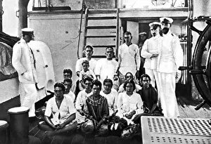 Colonies: Prisoners aboard the German SMS Comoran
