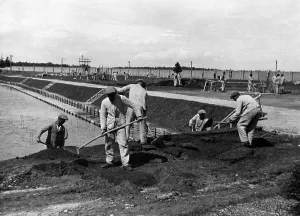 Custody: Prisoners in the concentration camp Dachau, 1933