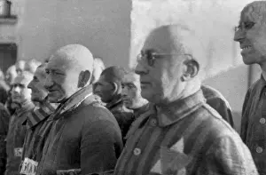 Sachsenhausen: Prisoners in the concentration camp at Sachsenhausen