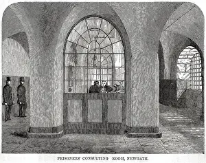 Newgate: Prisoners consulting room, Newgate Prison