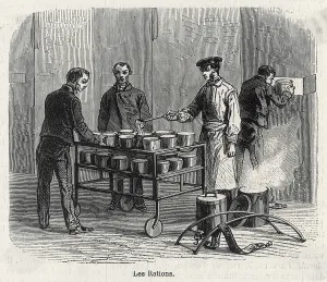 Conciergerie: Prisoners served food in prison