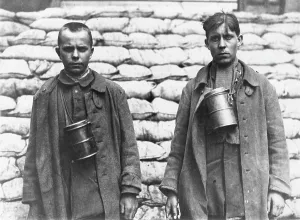 Shabby: Two prisoners of war captured by Canadians, WW1