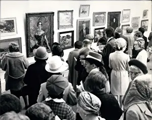 Elwes: Private view, Royal Academy Summer Exhibition, London