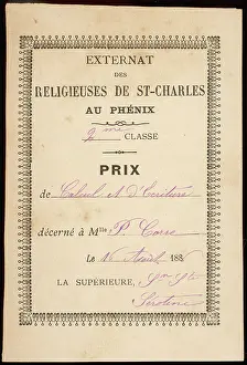 Bookplate: PRIZEWINNER'S BOOKPLATE