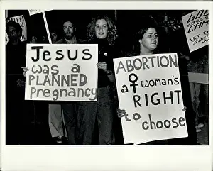 Pregnancy: Pro-abortion demonstration, Ford-Carter TV debate