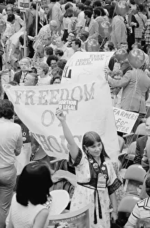 Reproductive: Pro-choice Democrats protesting the anti-abortion ?