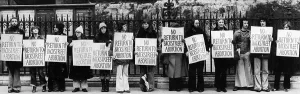 Backstreet: Pro-choice demonstrators