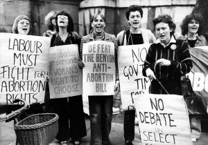 Abortion: Pro-choice demonstrators