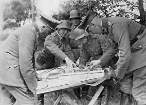 Belong: Processing station of the artillery at an exercise of the Na