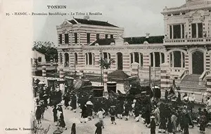 Tonkin: Procession of Buddha's Throne at Hanoi, Vietnam