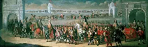 1661: Procession of Charles II between the Tower of