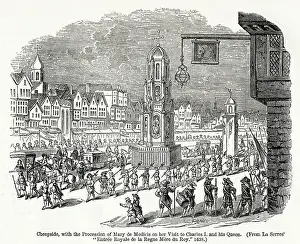 Cheapside: Procession in Cheapside 1638
