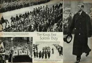 Sandringham: Procession for the death of King George V