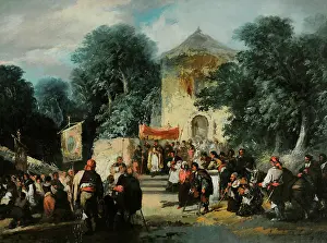 Devotion: Procession at the Hermitage, 1861 by Eugenio Lucas Velazquez