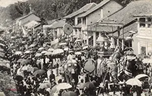 Kandy: Procession, Holy Relic of the Tooth, Ceylon (Sri Lanka)