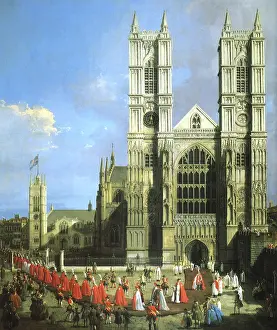 1749: Procession of the Knights, by Canaletto