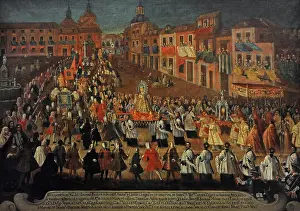 Imagery: Procession of Our Lady of Grace in the Cebada Square, Madrid