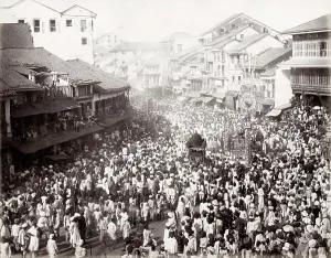 Mumbai: Procession, large crowd, Bombay, Mumbai, India