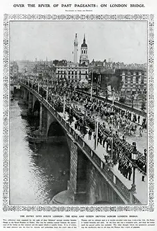 Pageants: Procession over London Bridge, day after Coronation