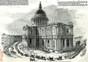 1847: Procession of the parcel post round St Paul's Cathedral