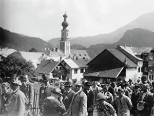 Gilgen: Procession in St - Gilgen - August 1936
