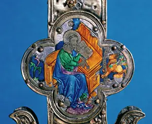 Eulalia: Processional cross of Santa Eulalia. By Francesc Vilardell