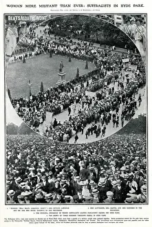 Enfranchisement: Processions of suffragists in London 1908