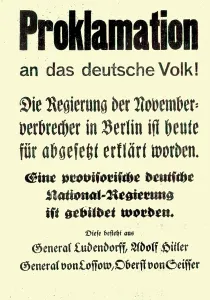 Proclamation: Proclamation by Adolf Hitler and other leaders