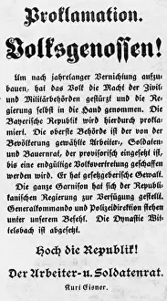 Voted: Proclamation of Bavarian Republic
