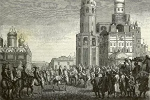 Institucin: Proclamation of Catherine II (1729-96) in Moscu