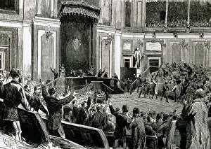 Parliamentary: Proclamation of the First Spanish Republic. 1873