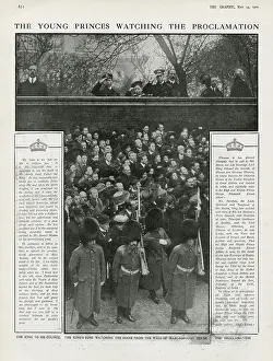 Proclaiming: Proclamation of King George V - St James's Palace