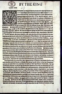 1605: Proclamation of King James
