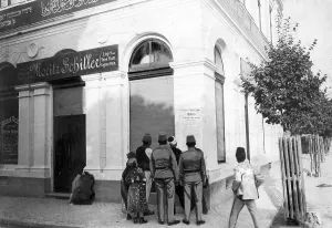 Archduke: Proclamation in the streets of Sarajevo, 1914