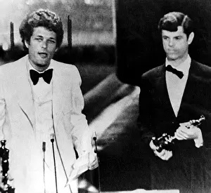 47th: Producer Bert Schneider (left), makes an ?