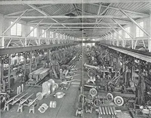 Leipzig: Production of cannon, Germany. From Das Buch